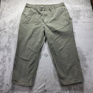 Carhartt B11 MOS Pants Mens 44x30 Green Workwear Original Fit Utility Cotton